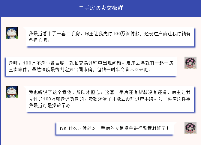 11月1日起，南通启东市将全面推行存量房（二手房）交易资金监管工作